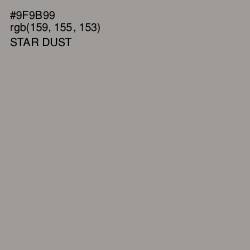 #9F9B99 - Star Dust Color Image